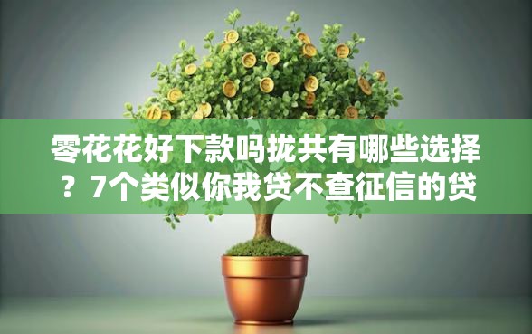 零花花好下款吗拢共有哪些选择？7个类似你我贷不查征信的贷款平台详解