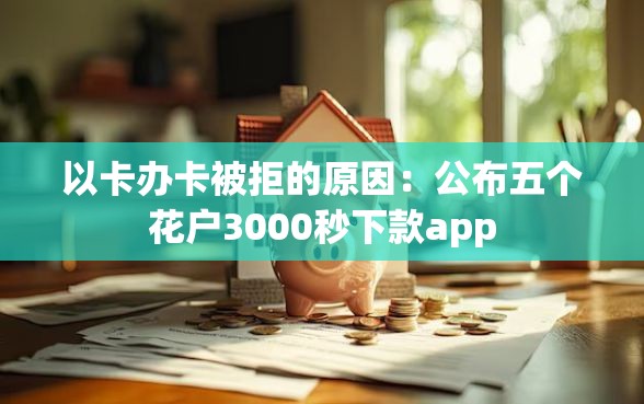 以卡办卡被拒的原因：公布五个花户3000秒下款app