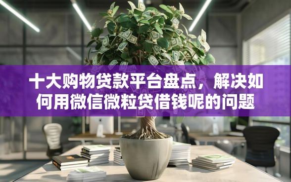 十大购物贷款平台盘点，解决如何用微信微粒贷借钱呢的问题
