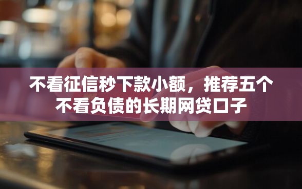 不看征信秒下款小额，推荐五个不看负债的长期网贷口子