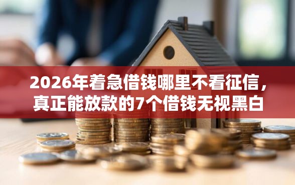 2026年着急借钱哪里不看征信，真正能放款的7个借钱无视黑白100%秒下口子推荐