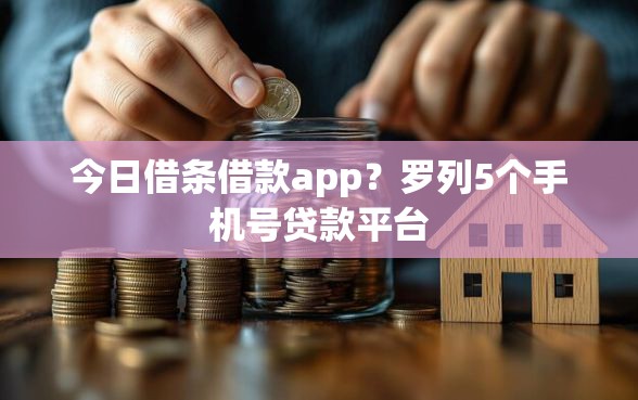 今日借条借款app？罗列5个手机号贷款平台