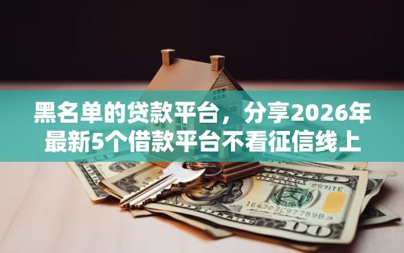 黑名单的贷款平台，分享2026年最新5个借款平台不看征信线上放款快