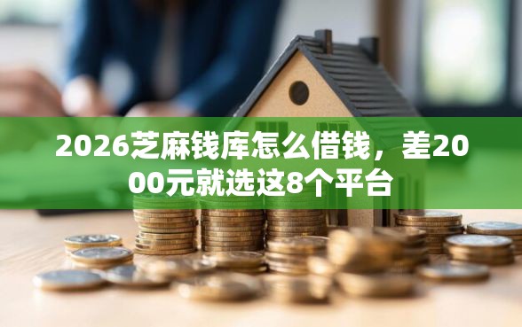 2026芝麻钱库怎么借钱，差2000元就选这8个平台