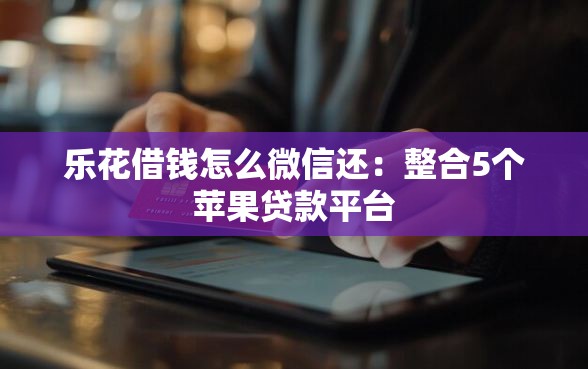 乐花借钱怎么微信还：整合5个苹果贷款平台