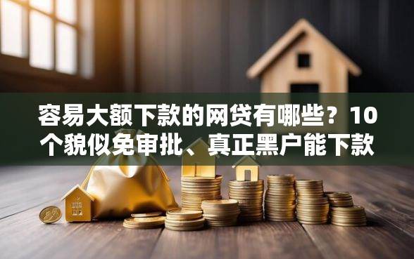 容易大额下款的网贷有哪些？10个貌似免审批、真正黑户能下款的网贷平台合集