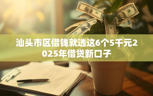 汕头市区借钱就选这6个5千元2025年借贷新口子