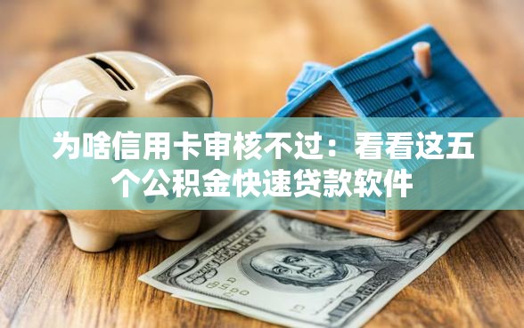 为啥信用卡审核不过：看看这五个公积金快速贷款软件