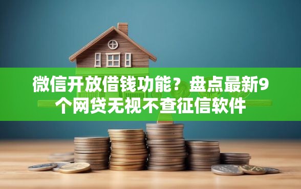 微信开放借钱功能？盘点最新9个网贷无视不查征信软件