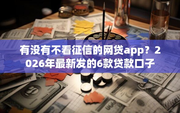 有没有不看征信的网贷app？2026年最新发的6款贷款口子