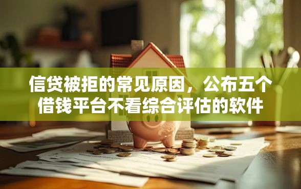 信贷被拒的常见原因，公布五个借钱平台不看综合评估的软件