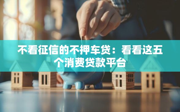 不看征信的不押车贷：看看这五个消费贷款平台