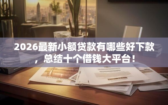 2026最新小额贷款有哪些好下款，总结十个借钱大平台！