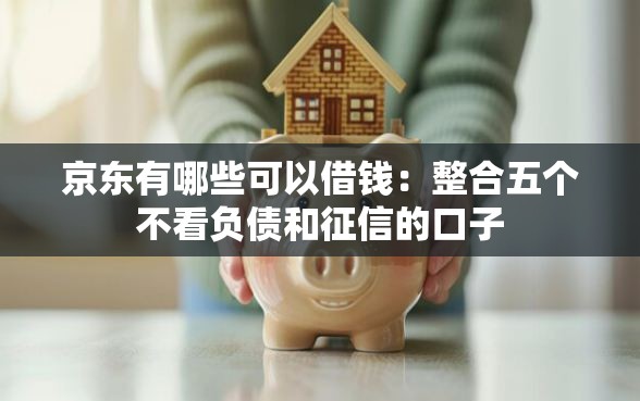 京东有哪些可以借钱：整合五个不看负债和征信的口子