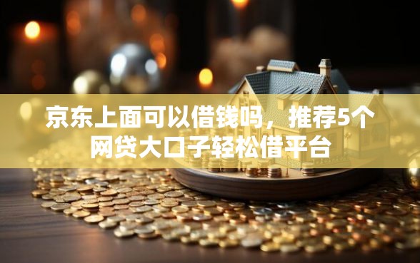 京东上面可以借钱吗，推荐5个网贷大口子轻松借平台