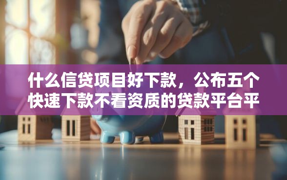 什么信贷项目好下款，公布五个快速下款不看资质的贷款平台平台