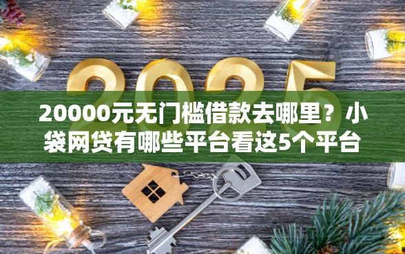 20000元无门槛借款去哪里？小袋网贷有哪些平台看这5个平台