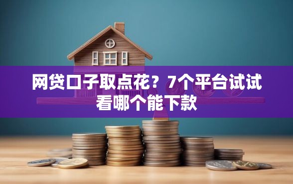 网贷口子取点花？7个平台试试看哪个能下款