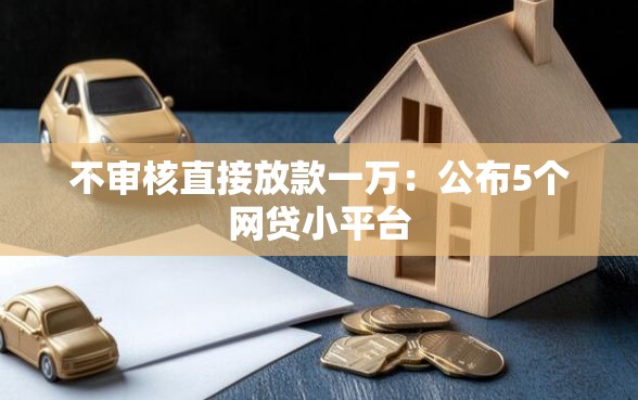 不审核直接放款一万：公布5个网贷小平台
