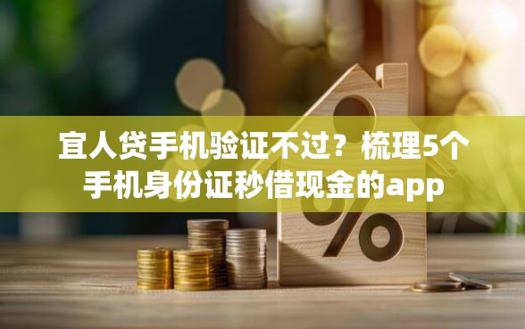 宜人贷手机验证不过？梳理5个手机身份证秒借现金的app