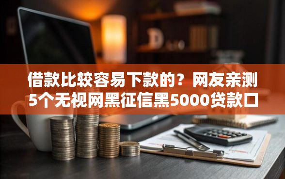 借款比较容易下款的？网友亲测5个无视网黑征信黑5000贷款口子盘点