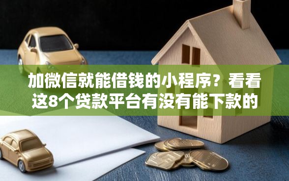 加微信就能借钱的小程序？看看这8个贷款平台有没有能下款的