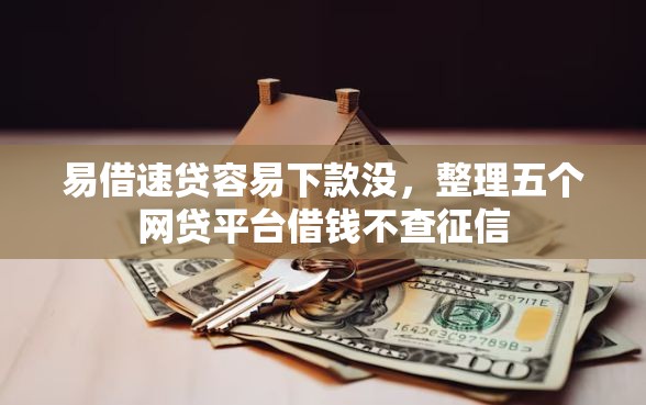 易借速贷容易下款没，整理五个网贷平台借钱不查征信