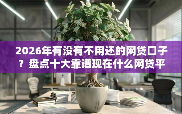 2026年有没有不用还的网贷口子？盘点十大靠谱现在什么网贷平台最容易通过