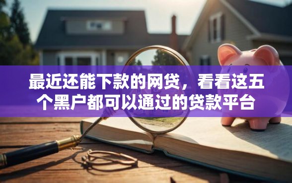 最近还能下款的网贷，看看这五个黑户都可以通过的贷款平台