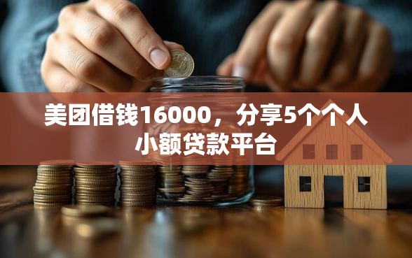 美团借钱16000，分享5个个人小额贷款平台