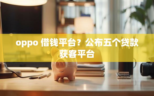 oppo 借钱平台？公布五个贷款获客平台