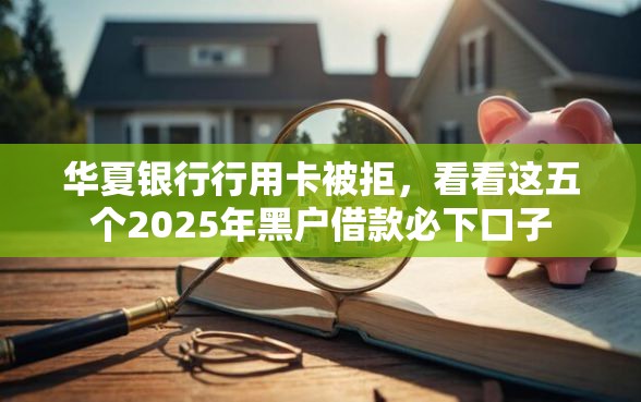 华夏银行行用卡被拒，看看这五个2025年黑户借款必下口子