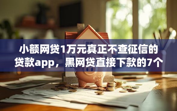 小额网贷1万元真正不查征信的贷款app，黑网贷直接下款的7个平台介绍