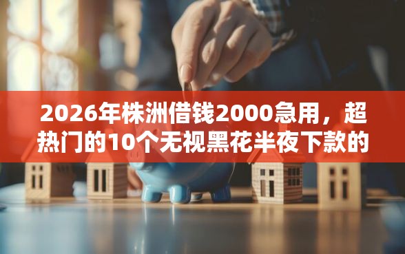 2026年株洲借钱2000急用，超热门的10个无视黑花半夜下款的网贷口子推荐