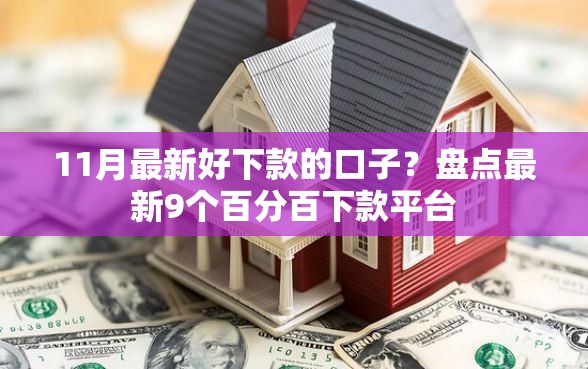 11月最新好下款的口子？盘点最新9个百分百下款平台