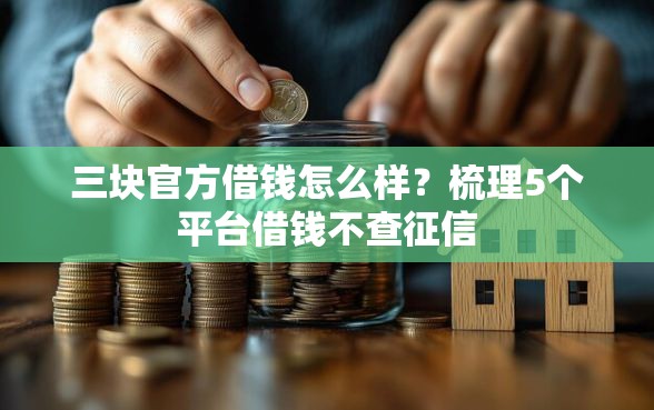 三块官方借钱怎么样？梳理5个平台借钱不查征信