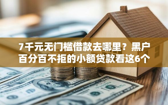 7千元无门槛借款去哪里？黑户百分百不拒的小额贷款看这6个平台
