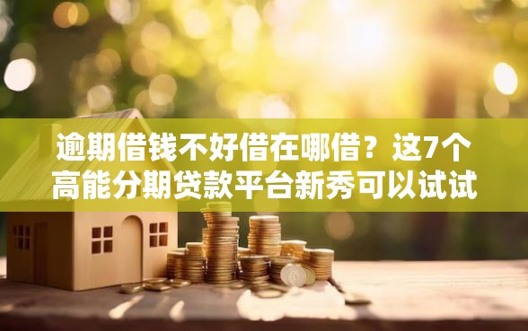 逾期借钱不好借在哪借？这7个高能分期贷款平台新秀可以试试