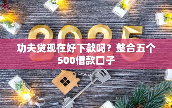 功夫贷现在好下款吗？整合五个500借款口子