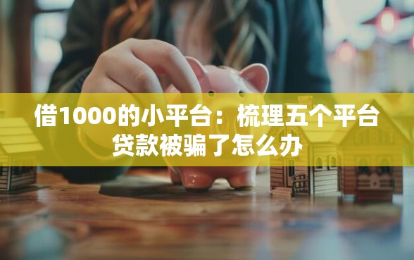借1000的小平台：梳理五个平台贷款被骗了怎么办