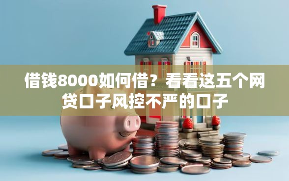 借钱8000如何借？看看这五个网贷口子风控不严的口子