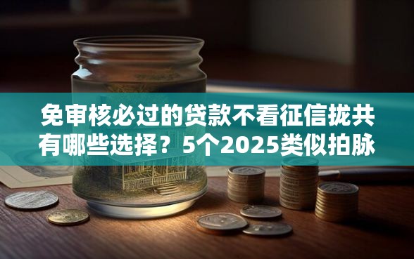 免审核必过的贷款不看征信拢共有哪些选择？5个2025类似拍脉会的口子详解