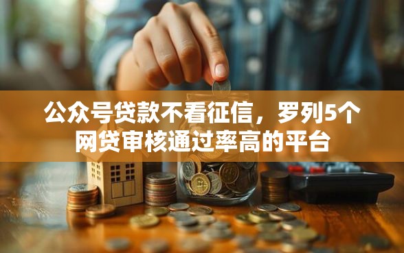 公众号贷款不看征信，罗列5个网贷审核通过率高的平台