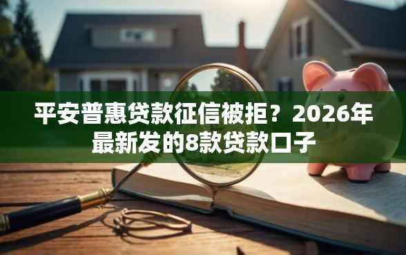 平安普惠贷款征信被拒？2026年最新发的8款贷款口子
