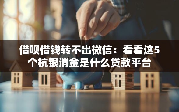 借呗借钱转不出微信：看看这5个杭银消金是什么贷款平台