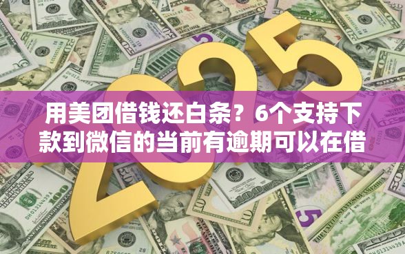 用美团借钱还白条?6个支持下款到微信的当前有逾期可以在借款平台借钱 用美团借钱还白条?6个支持下款到微信的当前有逾期可以在借款平台借钱