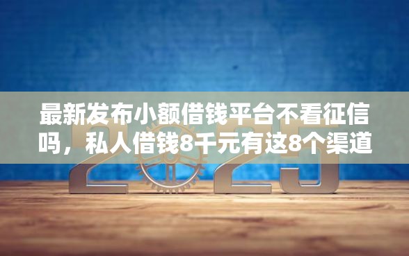 最新发布小额借钱平台不看征信吗，私人借钱8千元有这8个渠道