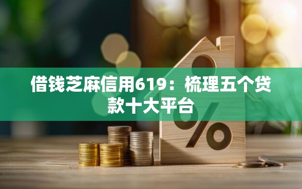 借钱芝麻信用619：梳理五个贷款十大平台