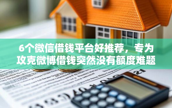 6个微信借钱平台好推荐，专为攻克微博借钱突然没有额度难题