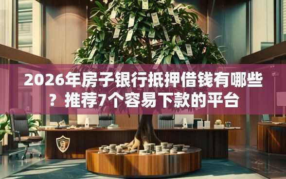 2026年房子银行抵押借钱有哪些？推荐7个容易下款的平台